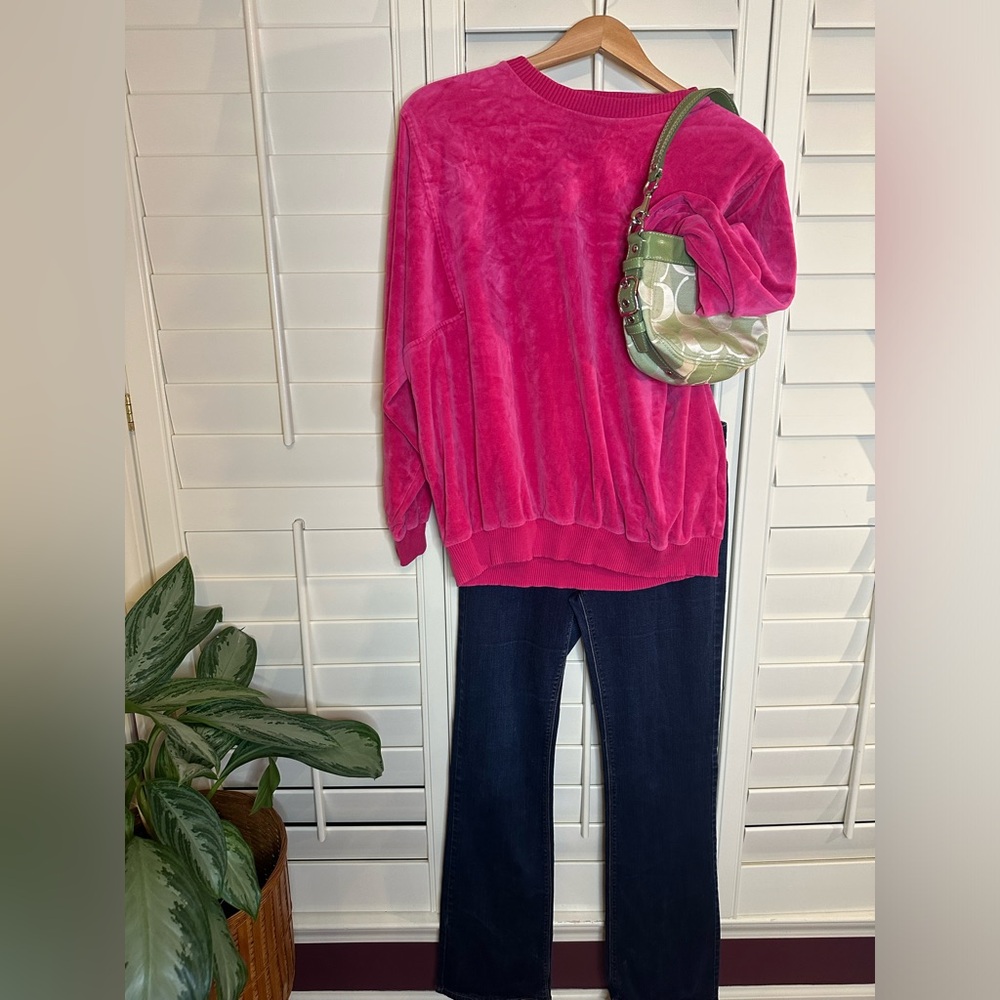 Vintage cotton Gloria Vanderbilt pullover pink sweater